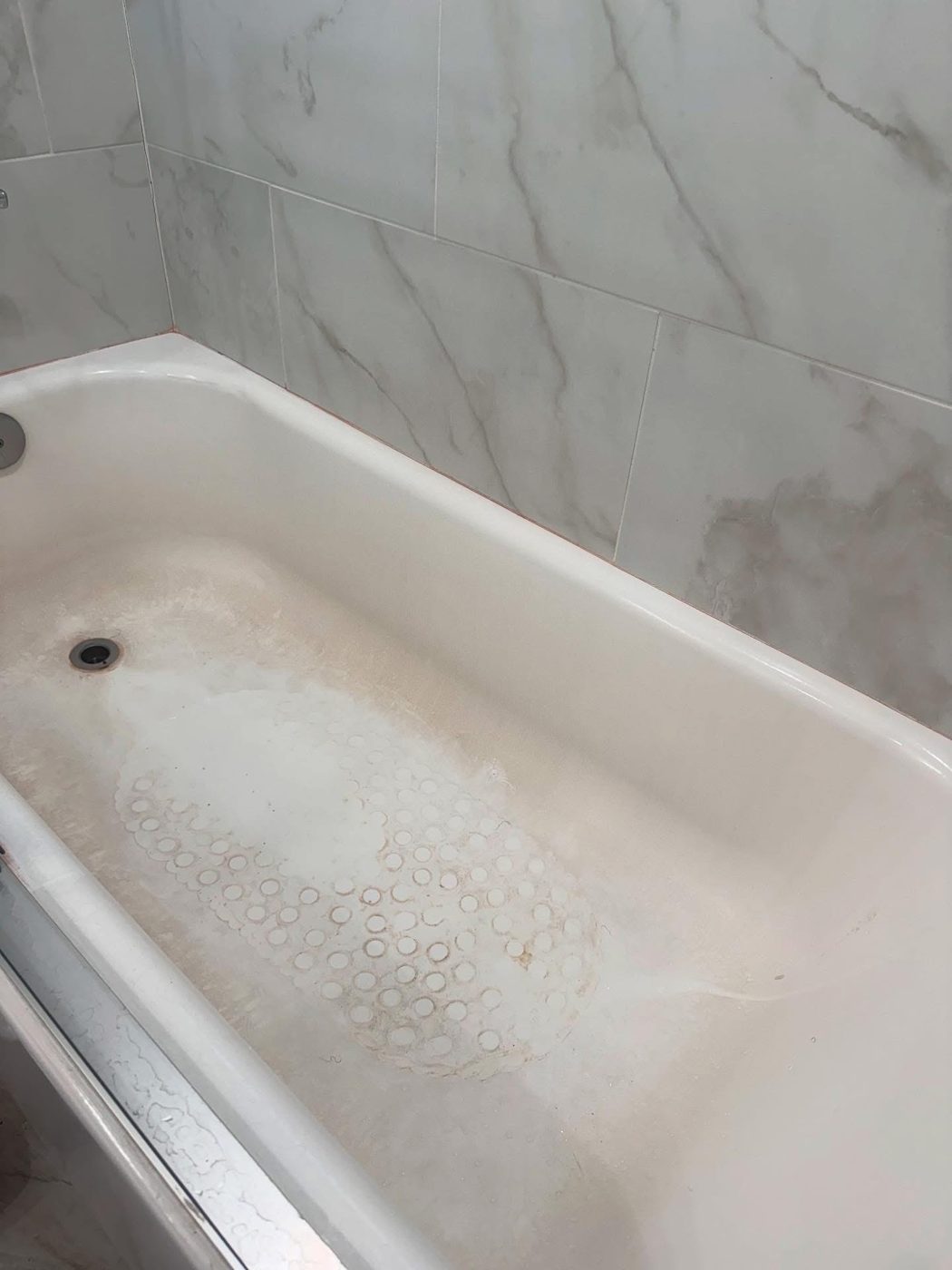 Before Bathroom Detail by IJ CARE Cleaning